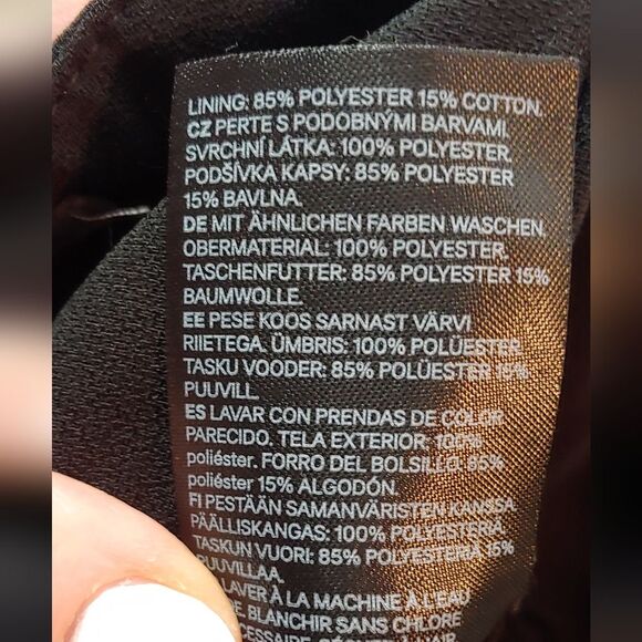 H&M High Rise Pleated Pants Trousers Sz 10 Black - Picture 11 of 12